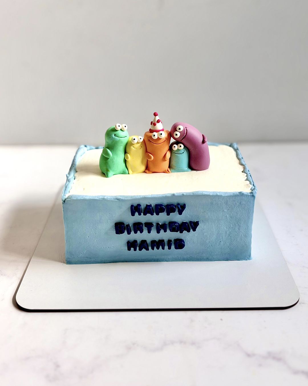 Kids caterpillar birthday cake